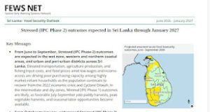 News Room : ශ්රී ලංකාවට සාගතයක් එනවා.. මානුෂීය අධාර අවශ්යයි..- Fews Net ~