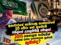 News Room : සෞදි ෂරියා නීතිය සහ රාජ්යතාන්ත්රික මොළය : 2015 යහපාලන පාඩමෙන් වත්මන් රජය ඉගෙනගත යුත්තේ කුමක්ද? ~