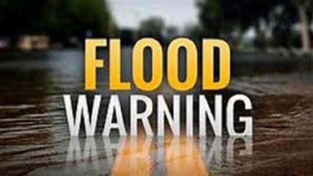 News Room : Flood warning issued for several areas –