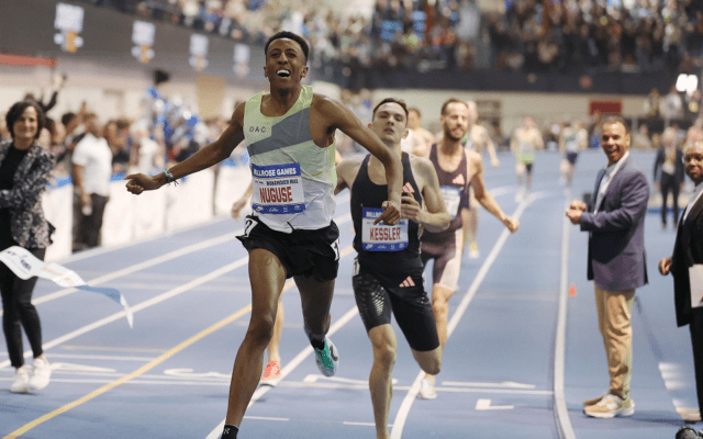 News Room : Yared Nuguse breaks world indoor mile record
