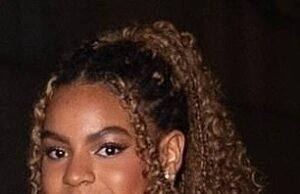 News Room : Beyonce’s girl Blue Ivy, 13, looks just like her famous mom as she supports grandma Tina Knowles at Angel Ball