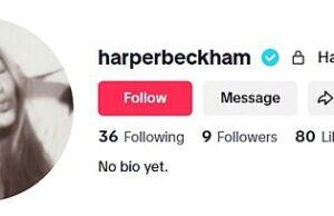 News Room : Harper Beckham officially joins TikTok as the teenager continues to build her brand