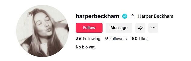 News Room : Harper Beckham officially joins TikTok as the