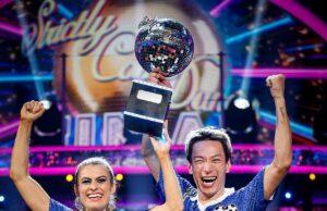 News Room : Ex-Lioness Karen Carney roars to Strictly victory as she lifts the Glitterball trophy while Tess Daly and Claudia Winkleman waltz off with tribute from Queen Camilla