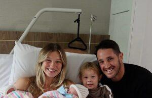News Room : Baby joy! NRL star Nat Butcher and his wife Harmony welcome twin daughters – and reveal their adorable names