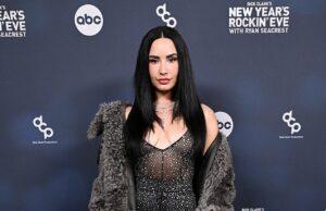News Room : Demi Lovato looks thinner than ever as she leads Dick Clark’s New Year’s Rockin’ Eve red carpet in Las Vegas