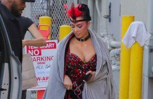 News Room : Kim Kardashian’s life of a showgirl! Reality star channels nemesis Taylor Swift on set of new movie set in Las Vegas