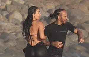 News Room : Lewis Hamilton gropes Kim Kardashian as they make-out in the ocean after going public with romance