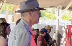 News Room : Tom Hanks proudly sways along to son Chet Hanks’ music as nepo baby performs at Stagecoach