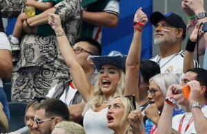 News Room : England WAGs Megan Pickford, Ellie Alderson and Ashlyn Castro cheer from the stands at thrilling World Cup game against Croatia