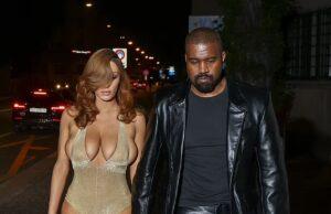 News Room : Kanye West’s wife Bianca Censori puts on eye-popping display in low-cut sparkly leotard and kinky boots for night out in Switzerland