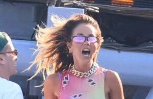 News Room : Ciggie-smoking Pip Edwards lets loose in Mykonos like no one is watching: Who’s who of socialites – including a skinny Shelley Sullivan – party on a yacht for wild Euro summer