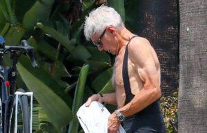 News Room : Harrison Ford, 83, shows off impressive physique as he goes shirtless in public on LA outing