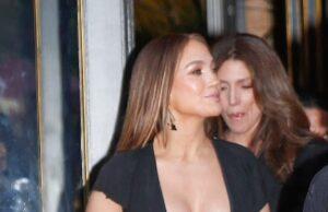 News Room : Jennifer Lopez, 56, puts on an eye-popping display as she goes bra free in a very plunging top in Paris