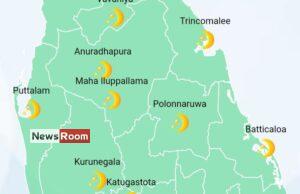 News Room : Showers in Sabaragamuwa, Western, Central, North-Western, and North-central provinces and in Galle, Matara and Mullaitivu districts – The Island