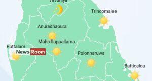 News Room : Showers in Western, Sabaragamuwa, Southern, Uva, Central, North-Western and North-Central provinces and in Mannar district – The Island