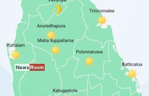 News Room : Showers in Western, Sabaragamuwa, Southern, Uva, Central, North-Western and North-Central provinces and in Mannar district – The Island