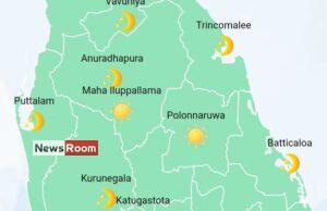 News Room : Showers in Western, Sabaragamuwa, Central and North-Western provinces and in Galle and Matara districts – The Island