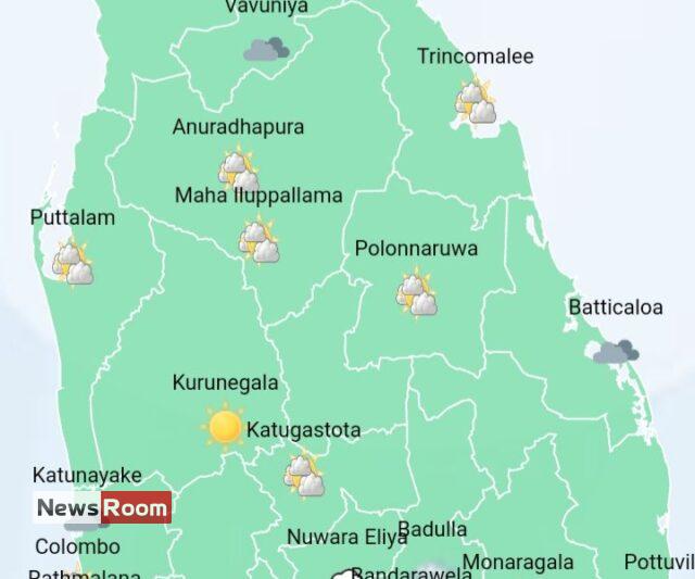 News Room : Heavy showers above 100 mm at some