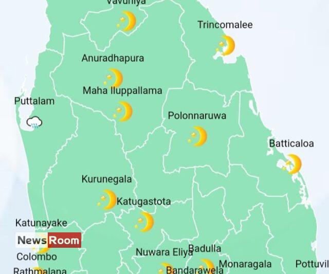 News Room : Showers in Western, Sabaragamuwa, Central, Eastern, Uva