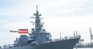 News Room : JMSDF ship SAMIDARE (DD-106) arrives at port of Colombo