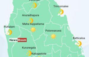 News Room : Several spells of showers will occur in Western and Sabaragamuwa provinces and in Nuwara Eliya, Kandy, Galle and Matara districts – The Island