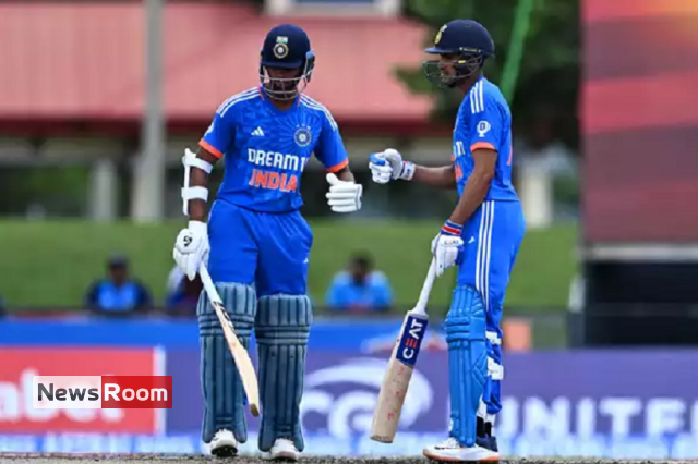 News Room : Jaiswal, Gill school Windies as India level