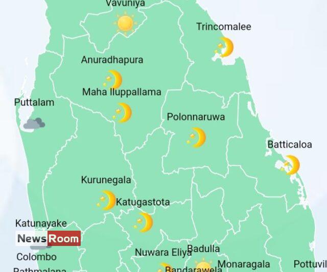 News Room : Several spells of light showers will occur