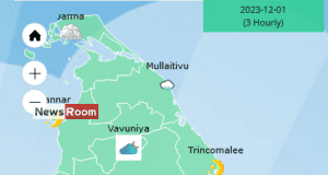 News Room : Heavy showers about 100 mm are likely at some places in Eastern province and in Polonnaruwa and Mullaitivu districts – The Island