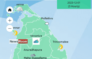 News Room : Heavy showers about 100 mm are likely at some places in Eastern province and in Polonnaruwa and Mullaitivu districts – The Island