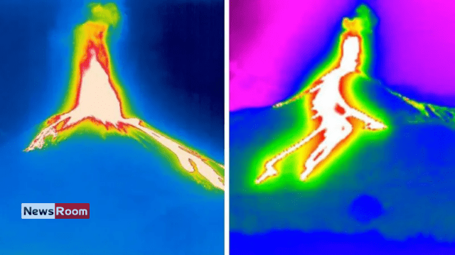 News Room : Mount Etna erupts as large plumes rise