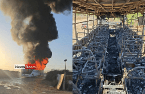 News Room : Bus Carrying 20 Sri Lankan Workers Bursts Into Flames in Israel