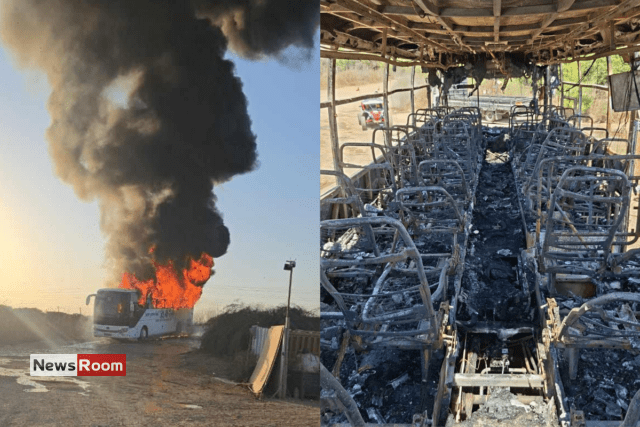 News Room : Bus Carrying 20 Sri Lankan Workers Bursts
