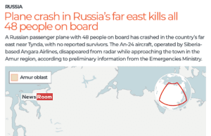 News Room : Plane crash in Russia’s far east kills all 48 people on board