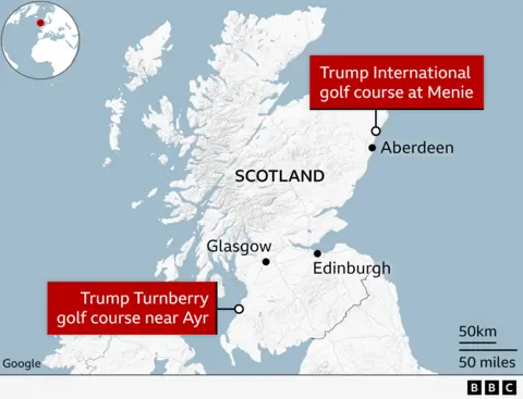 News Room : Trump takes time out to open Scottish