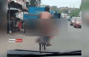 News Room : Naked Man Rides Bicycle Through Kandana, Police Investigating