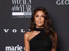 Elegant woman at Marie Claire Women of the Year Awards in black dress, glamorous look, stylish event, Sri Lanka news.