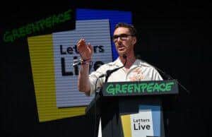 News Room : TALK OF THE TOWN: Eco-warrior Benedict Cumberbatch… and a flying visit to tea at his friend’s country pile in a helicopter Greenpeace speaker at a Lanka News Room event promoting environmental awareness and climate activism.