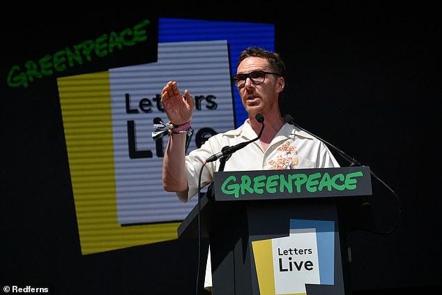 News Room : TALK OF THE TOWN: Eco-warrior Benedict Cumberbatch... Greenpeace speaker at a Lanka News Room event promoting environmental awareness and climate activism.