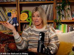A woman speaking during interview with bookshelf background, colorful toys, and decor.
