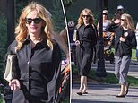 News Room : Julia Roberts steps out with lookalike daughter Hazel, 21, after attending niece Emma Roberts's wedding