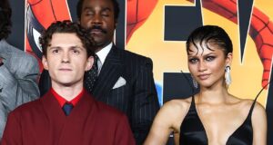 News Room : Zendaya thrills in a plunging black gown alongside husband Tom Holland at star-studded Spider-Man: Brand New Day premiere in LA